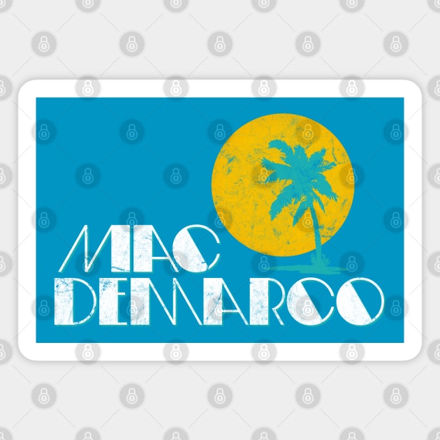 Mac DeMarco - Original Retro Faded Design Magnet by DankFutura